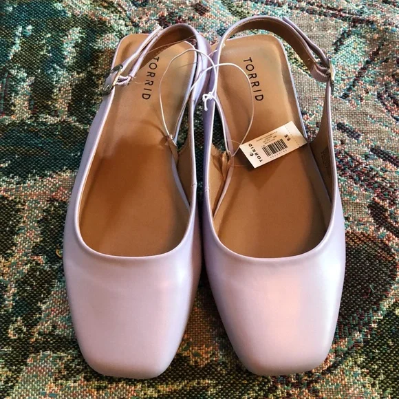 Torrid Squared Toe Slingback Flat (WW) - Picture 3 of 11